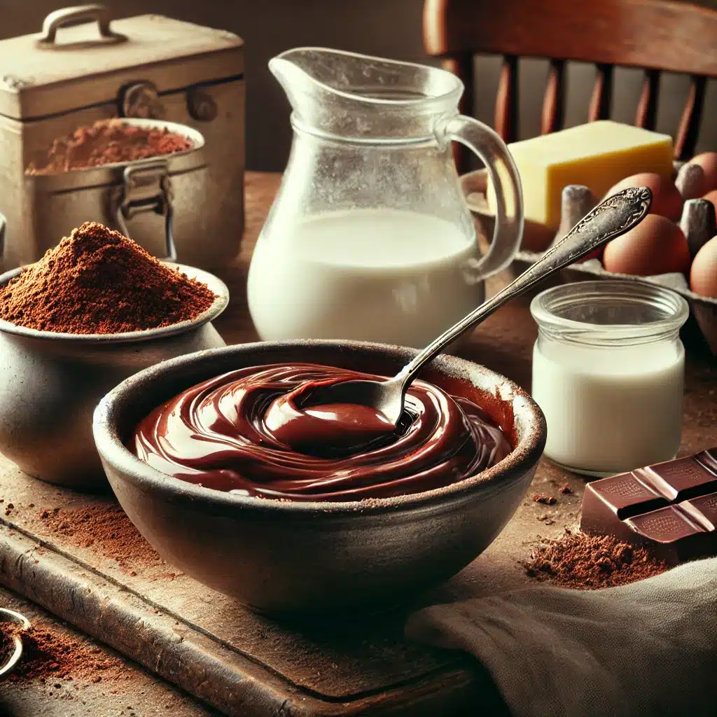 ¿Cómo hacer una cobertura de chocolate con cacao puro en polvo?
