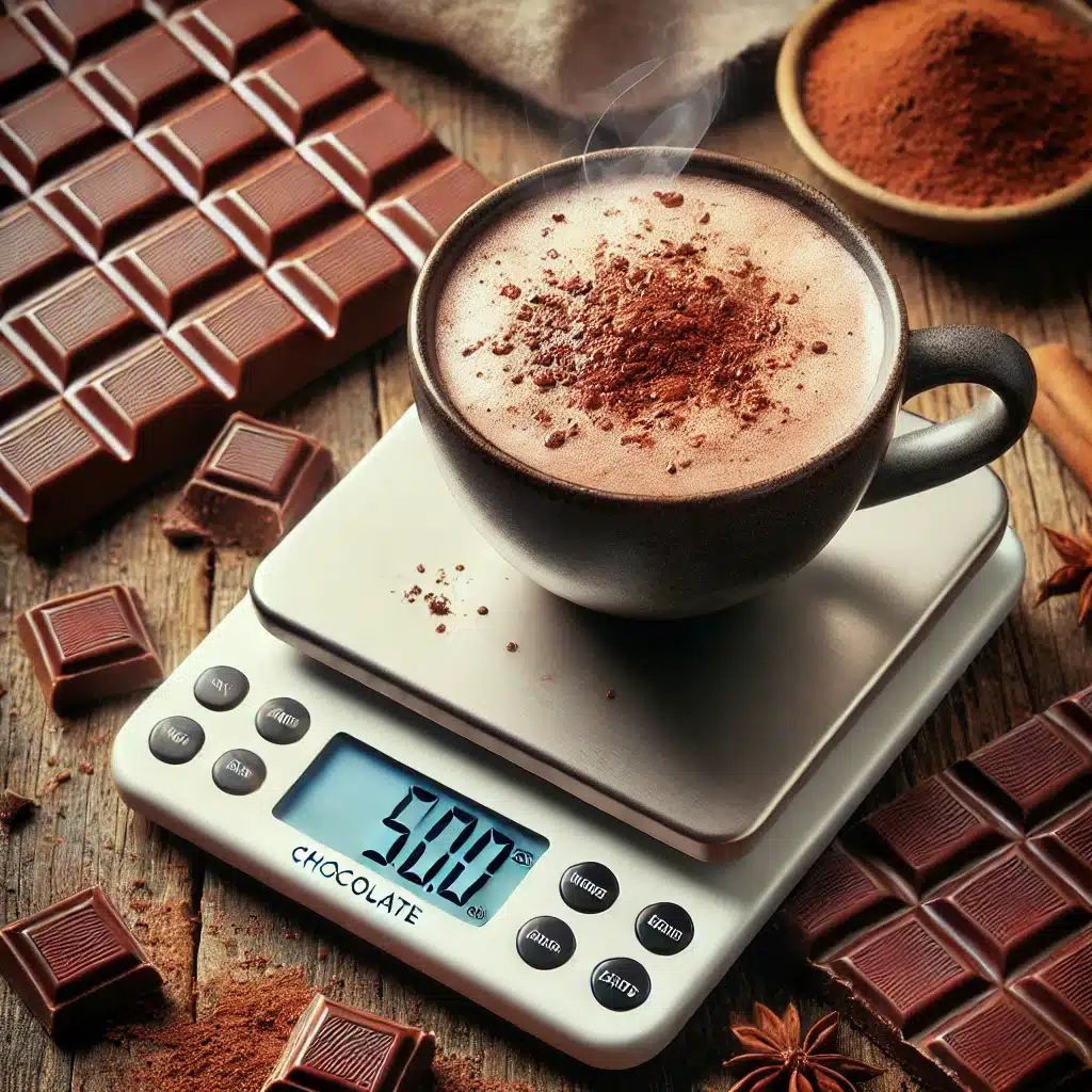¿Cuántas calorías tiene una taza de chocolate?