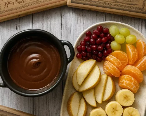 Fondue de chocolate y frutas navideña: la receta que encanta a niños y mayores